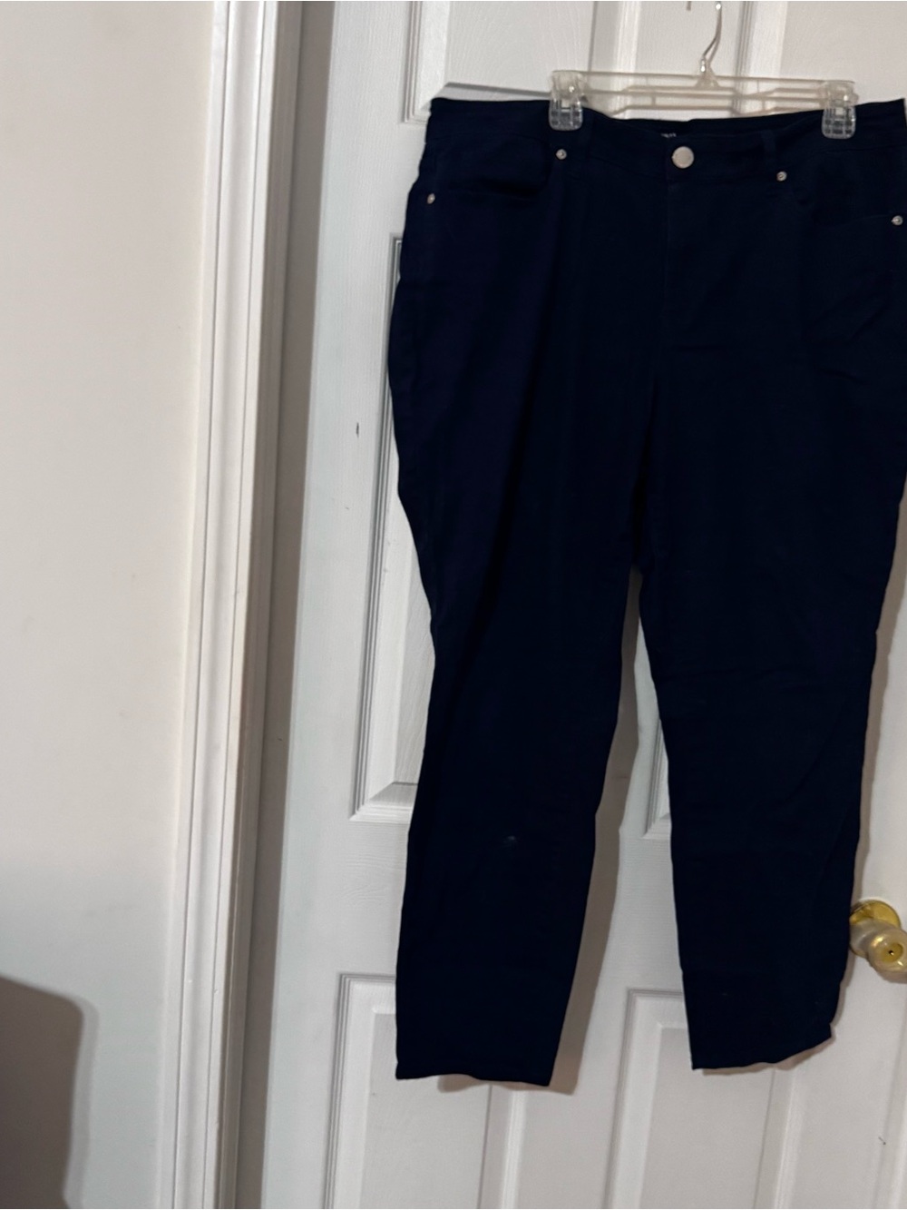 crown & ivy Navy Skinny Pants - Size 18W